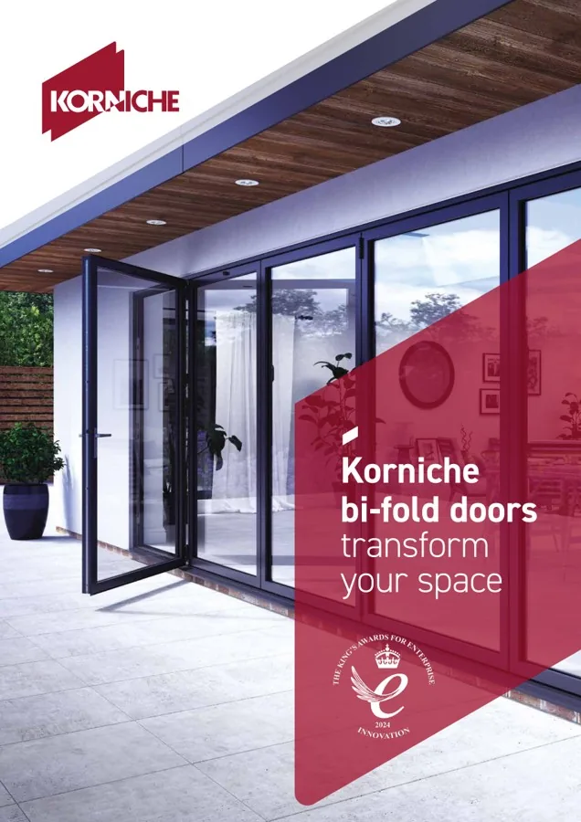 Cover of the Korniche Aluminium Bi-fold Doors brochure