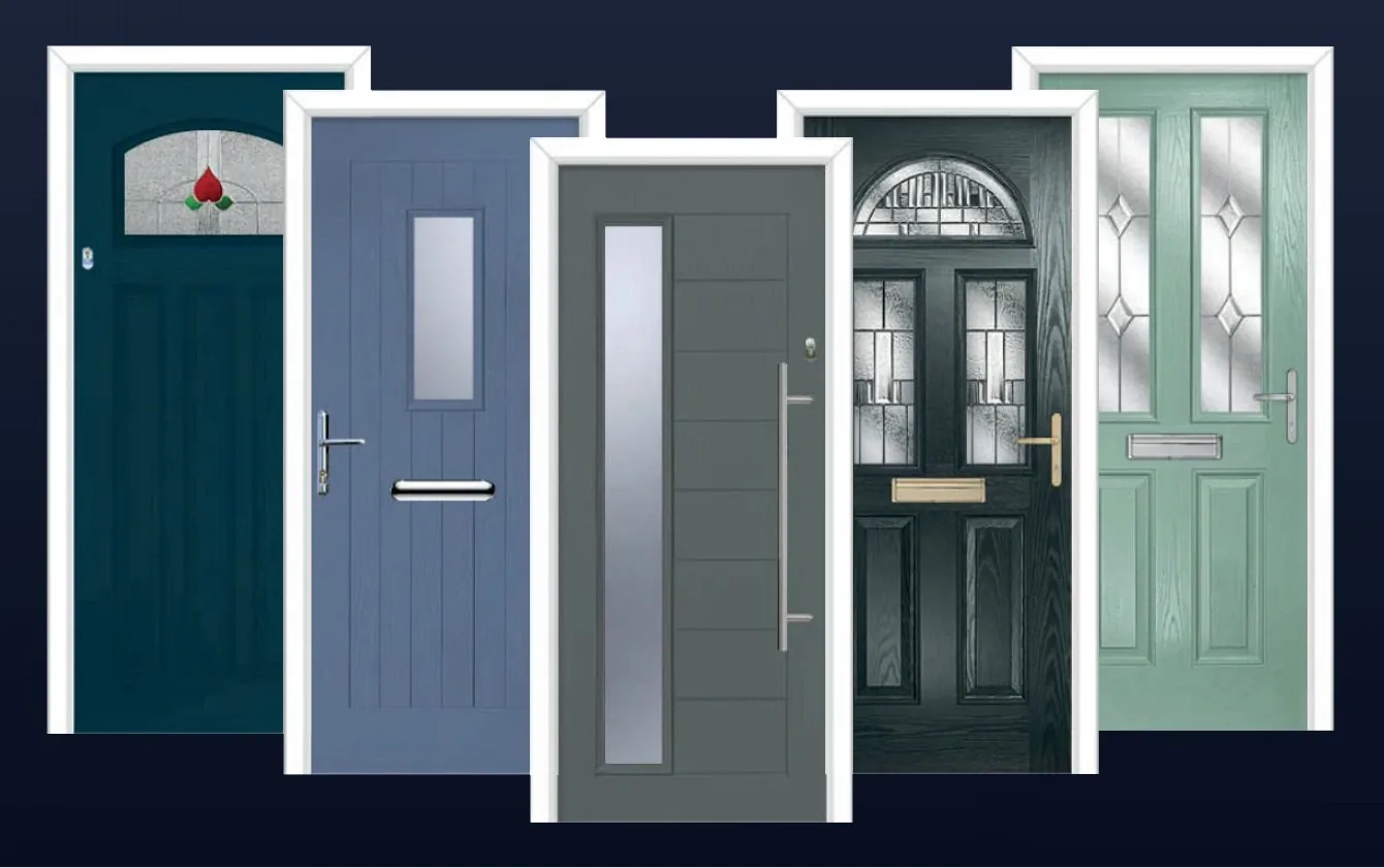 Hallmark composite doors in a range of colours